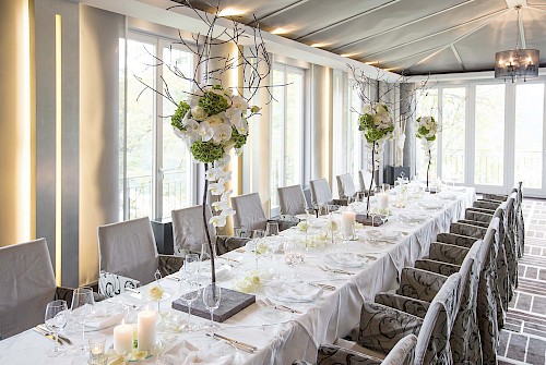 Schloss Fuschl Suite Imperial wedding setup