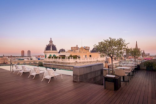 Ohla Barcelona roof top terrace