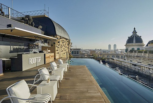 Ohla Barcelona roof top terrace